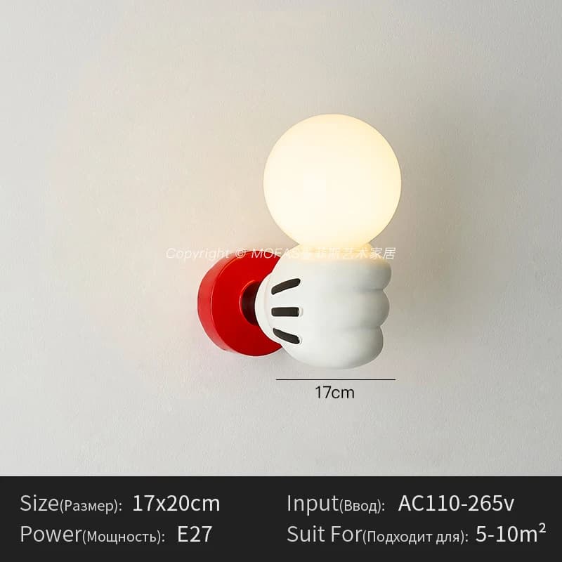 Menvix Memphis applique nordique moderne E27 verre Edison applique murale gauche et droite pour hôte