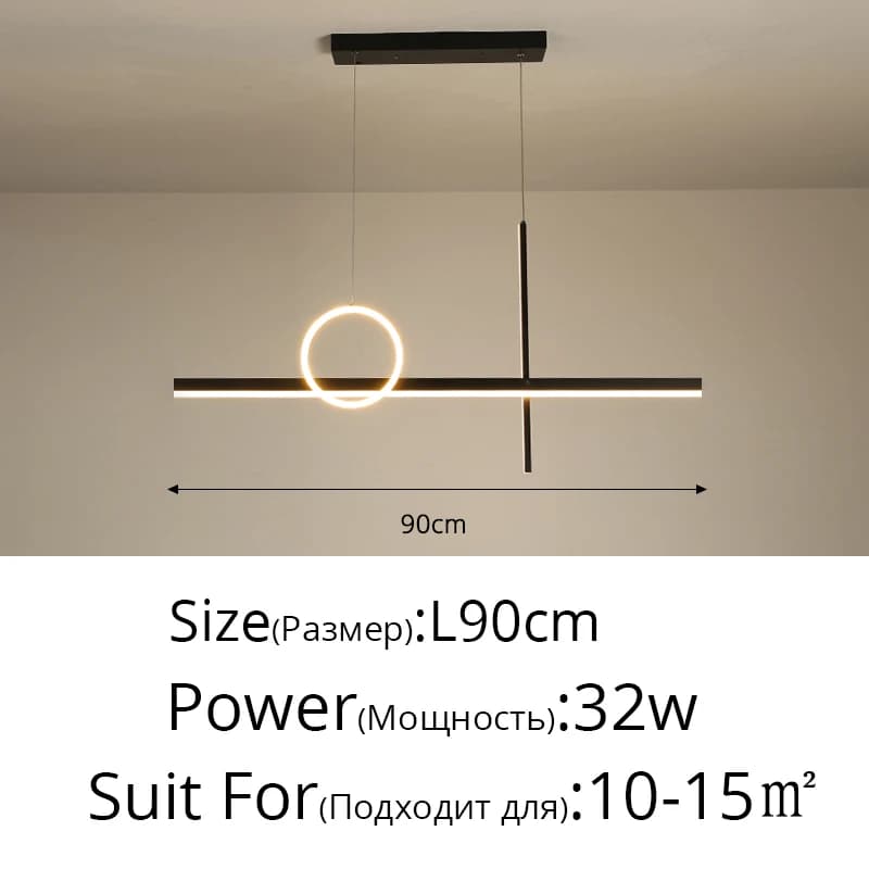 Luminaire suspendu design pour chambre salle à manger cuisine salon décor lampe design moderne LED r