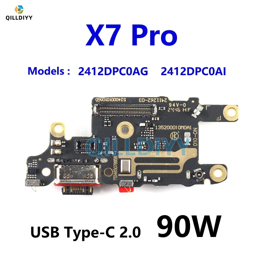 Connecteur de carte de Charge rapide IC pour Xiaomi Poco X7 Pro, chargeur USB, Port de Charge 90W, c