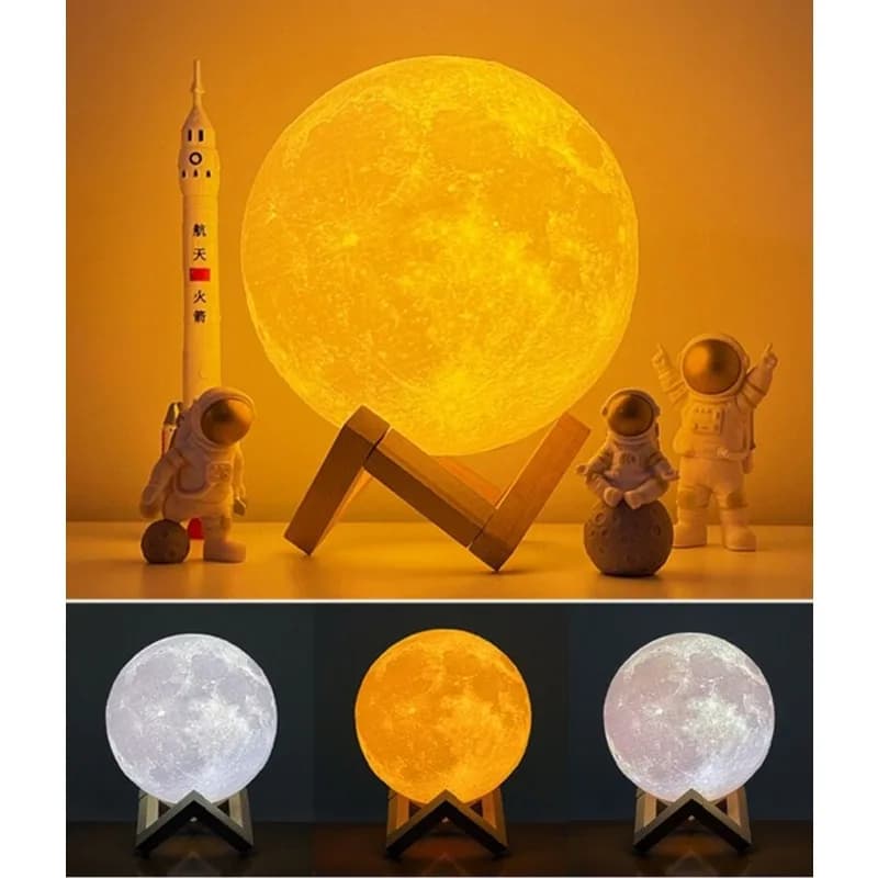 Lampe au clair de lune assemblée, caractéristiques créatives, jouet familial, salon, chambre à couch