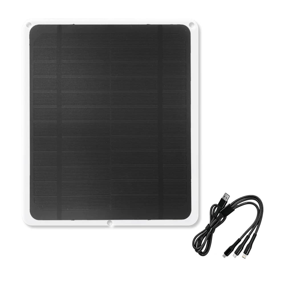 Chargeur solaire flexible 20W monocristallin avec sortie USB rapide et chargeur pour téléphone, camp