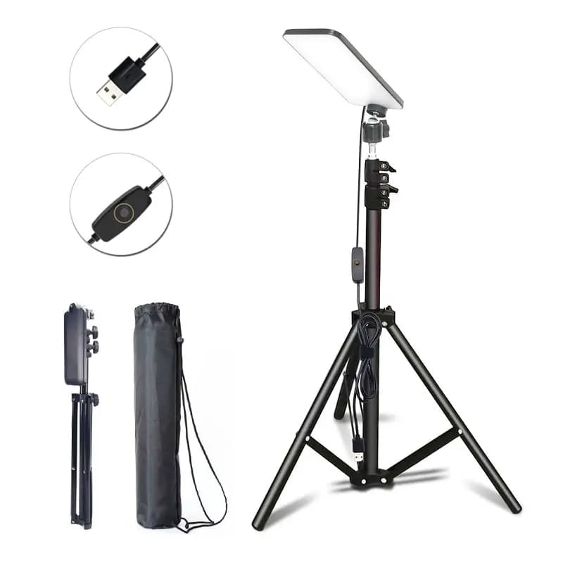 Lampe de travail Led Portable pour l'extérieur, trépied USB, lampe de Camping, projecteur SMD, pilie