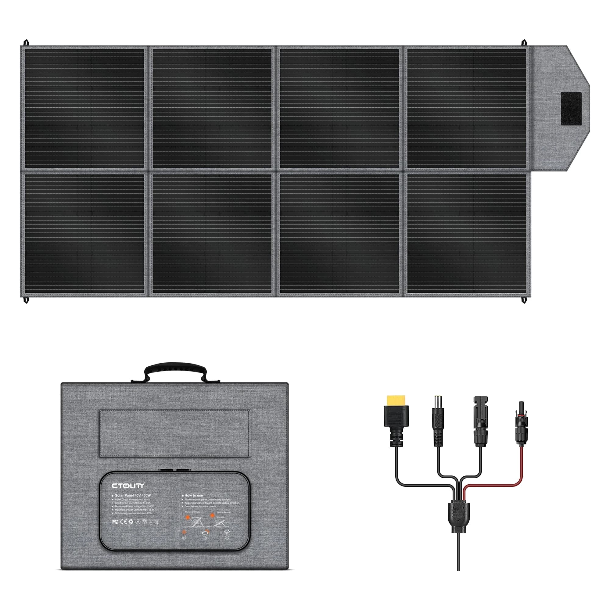 Nouveau 400W panneau solaire pliable 40V chargeur solaire Portable avec MC-4 pour centrale électriqu