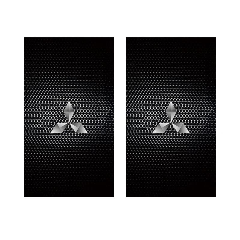 Autocollants créatifs pour colonne centrale de voiture, pour Mitsubishi Lancer Ralliart ASX Mirage P