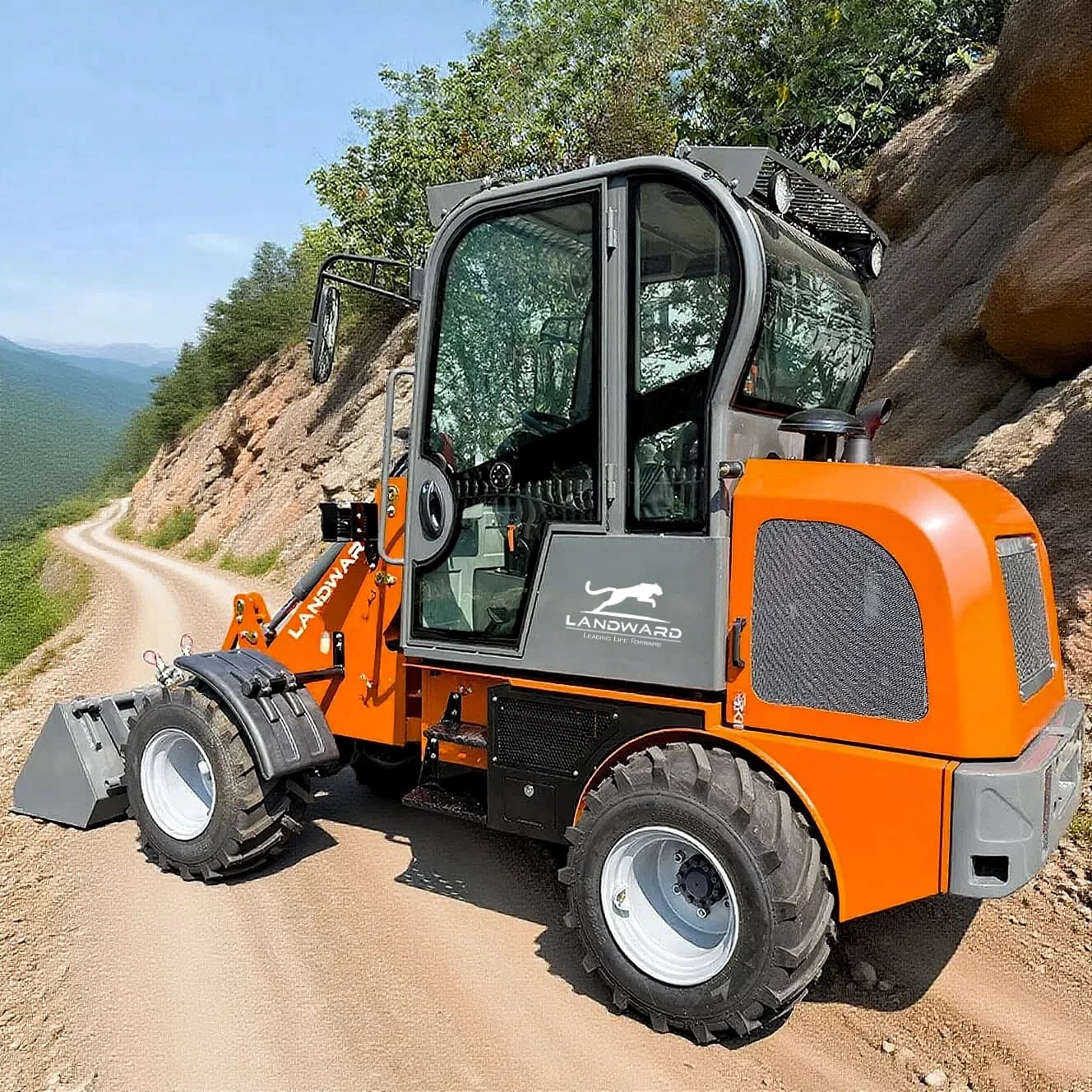 2025 nouveaux chargeurs sur pneus 4WD chargeur de direction manipulateur avec seau chargeurs sur pne