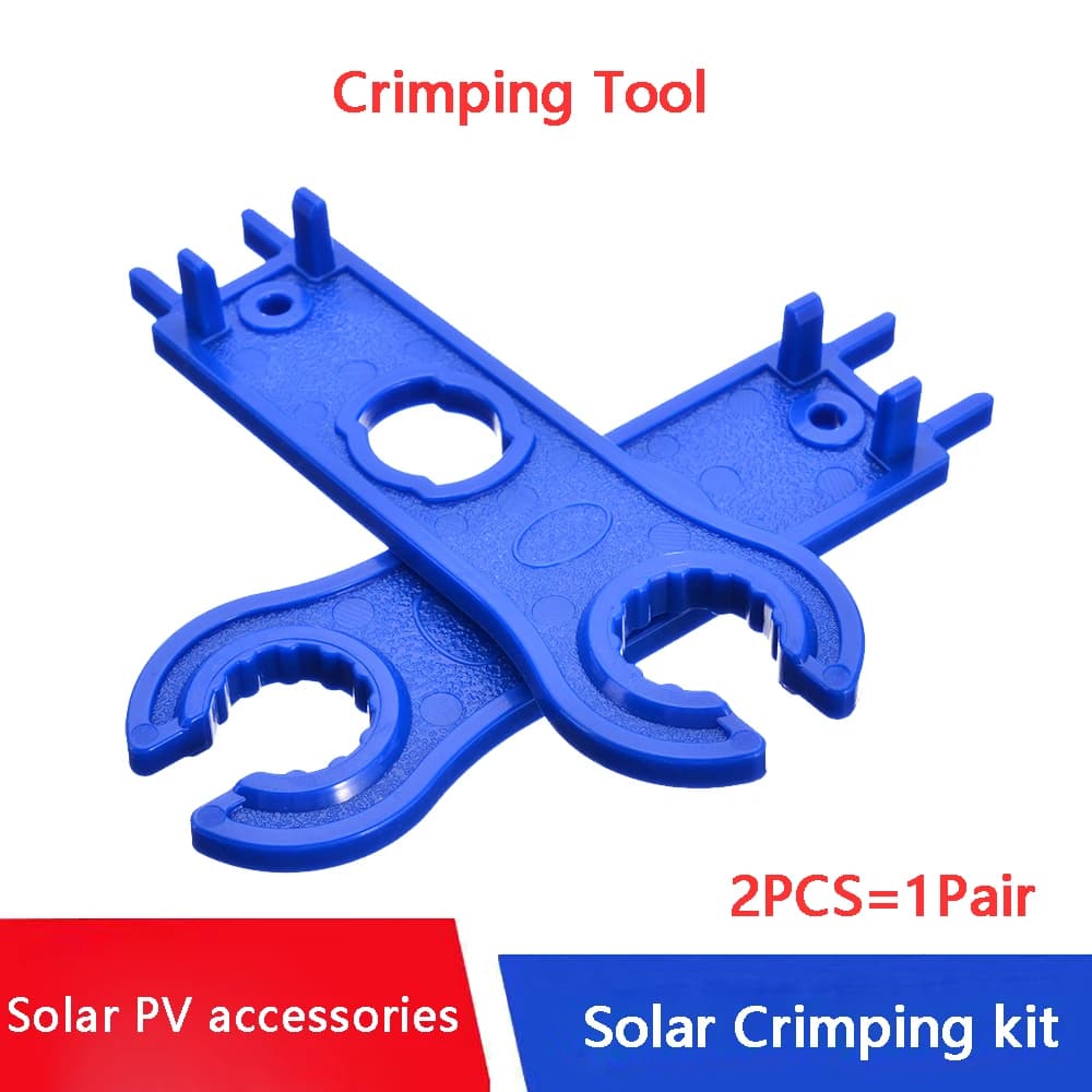 Clé PV solaire 1/5/10/20/50 paires, connecteur de panneau, clé à outils, clé de poche en plastique A