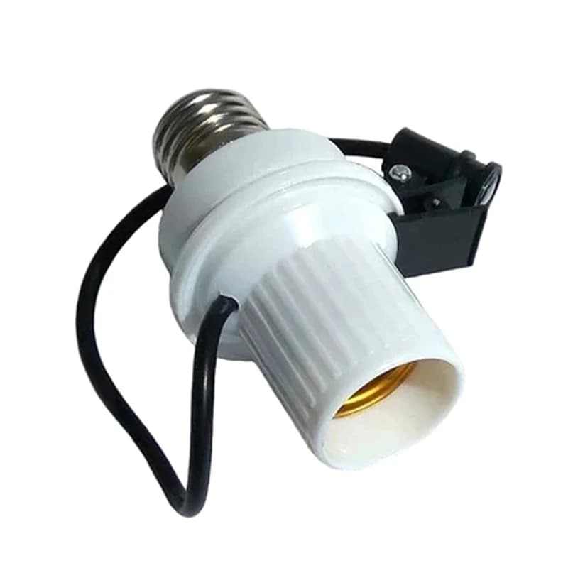 ♥ Douille d'ampoule à capteur de lumière automatique - Support de lampe E27 à visser avec contrôle c