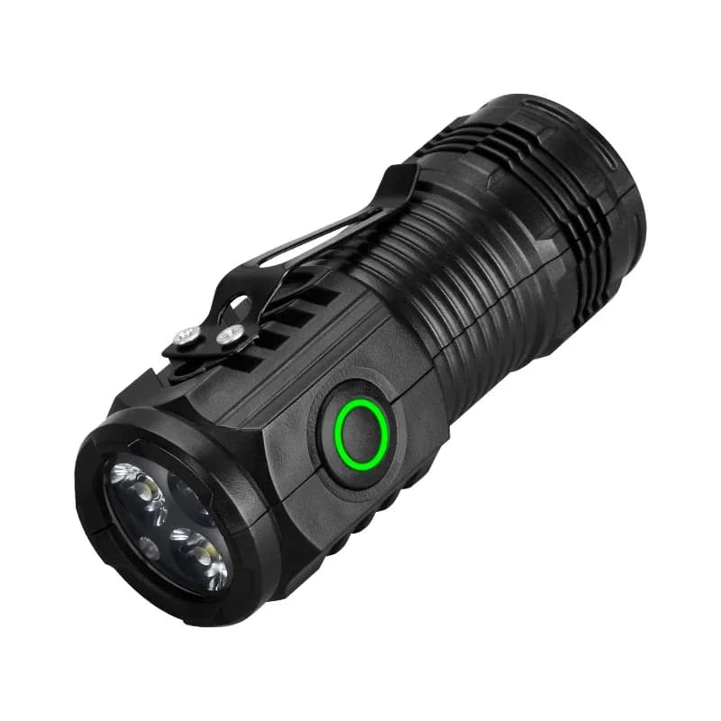 Lampe de poche d'extérieur Rechargeable, torche Portable à lumière forte et étanche pour Camping et
