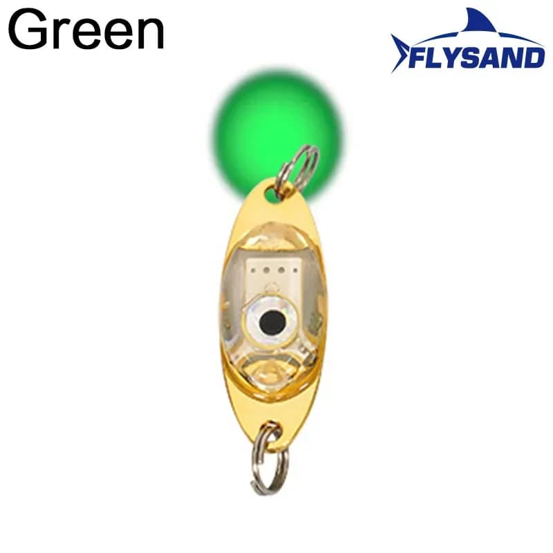 FLYSAND lampe de poche de pêche LED-lumière de leurre de pêche en forme d'oeil sous-marine à goutte