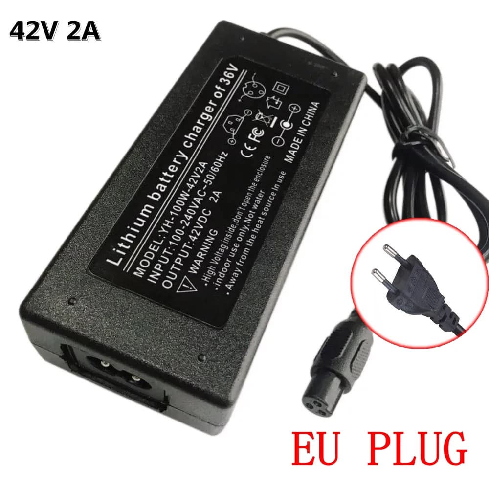 Chargeur universel de Scooter au Lithium DC42V 2A, pour Hoverboard électrique 10S 36V 8AH 10AH 12AH