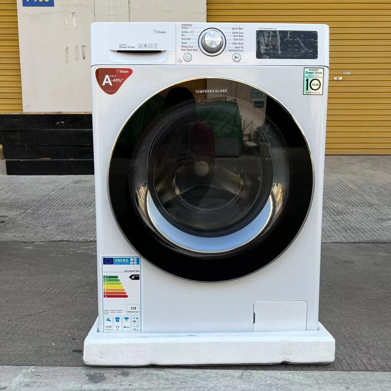 Lave-linge et sèche-linge automatiques à chargement frontal de 10 kg, moteur à fréquence variable 11