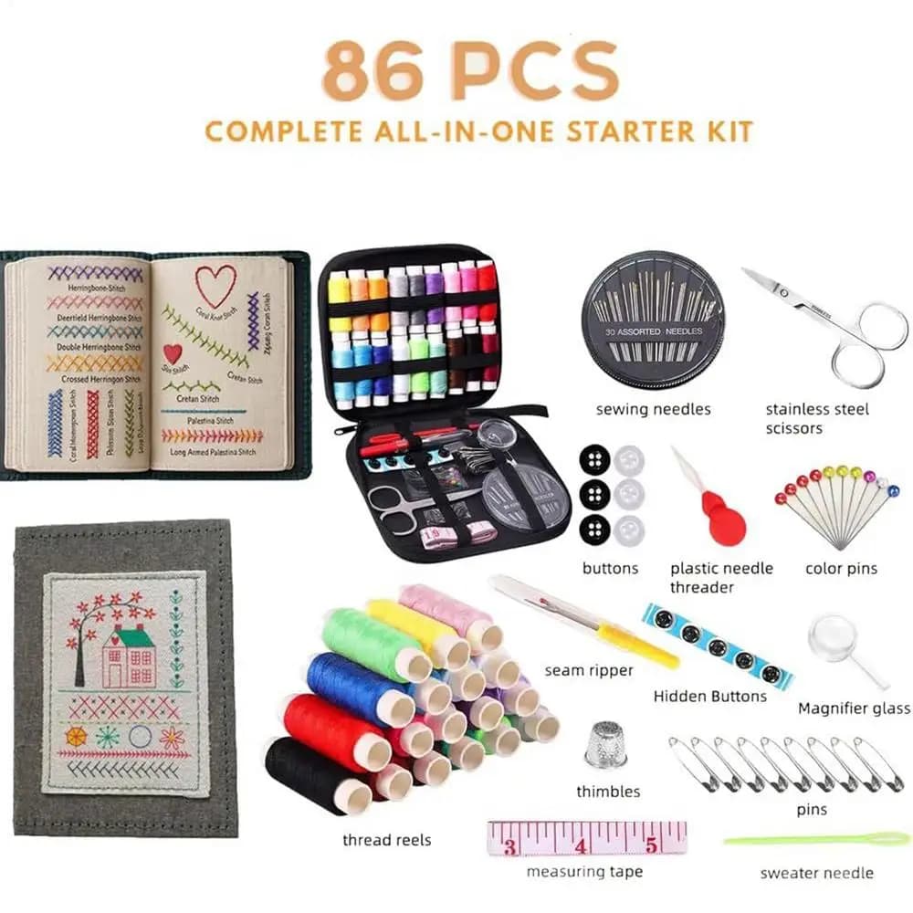 Livre de broderie pour débutants, 106 modèles, tutoriel instructionnel Portable, outils de couture,