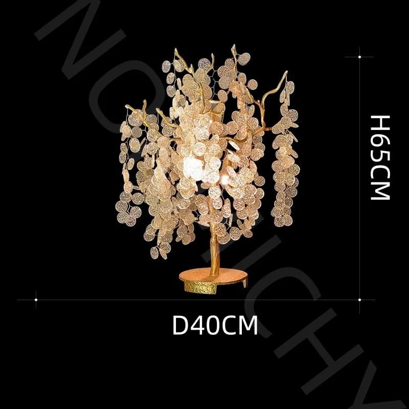 Post-moderne salon chambre lampe de chevet lumière luxe lampadaire créatif arbre cristal branche Art