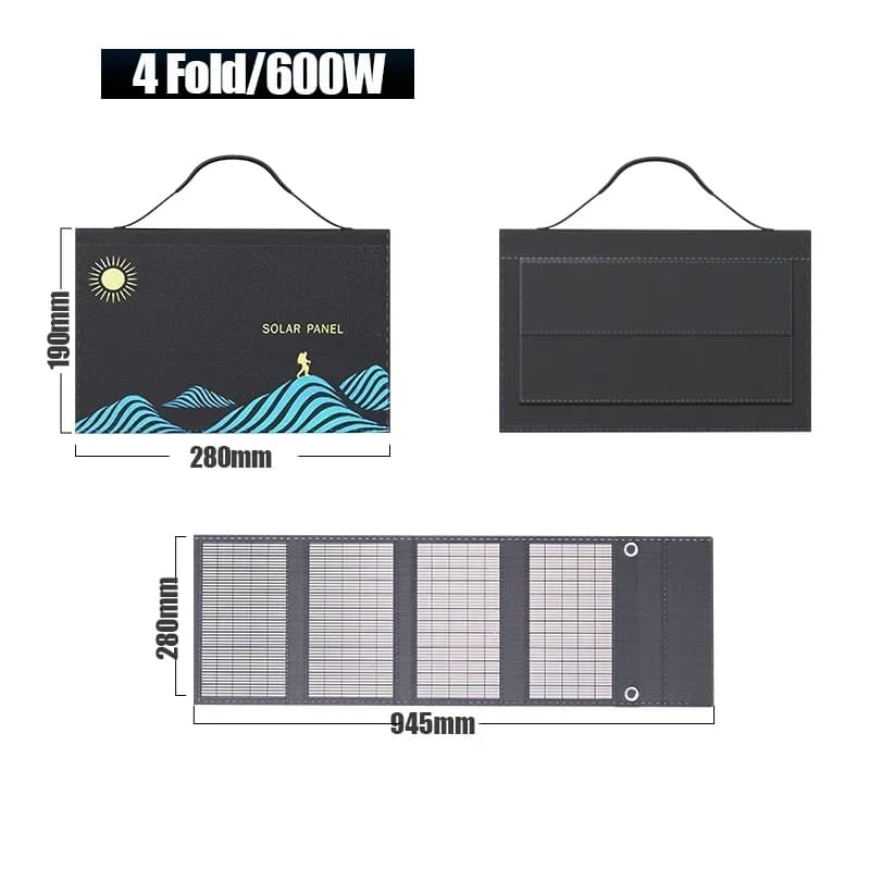 Cellule solaire 1000W panneaux photovoltaïques système de chargeur USB batterie Portable Flexible pl