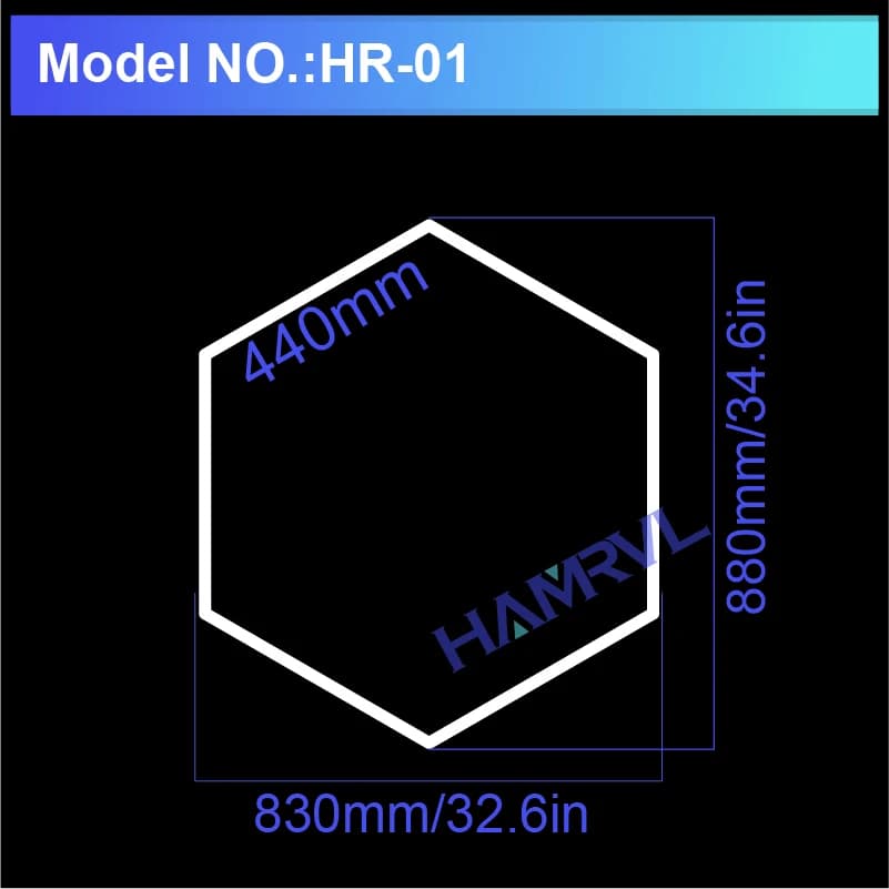 Lumières de Garage lampe hexagonale 110-240V Tube LED nid d'abeille salon de coiffure éclairage de p