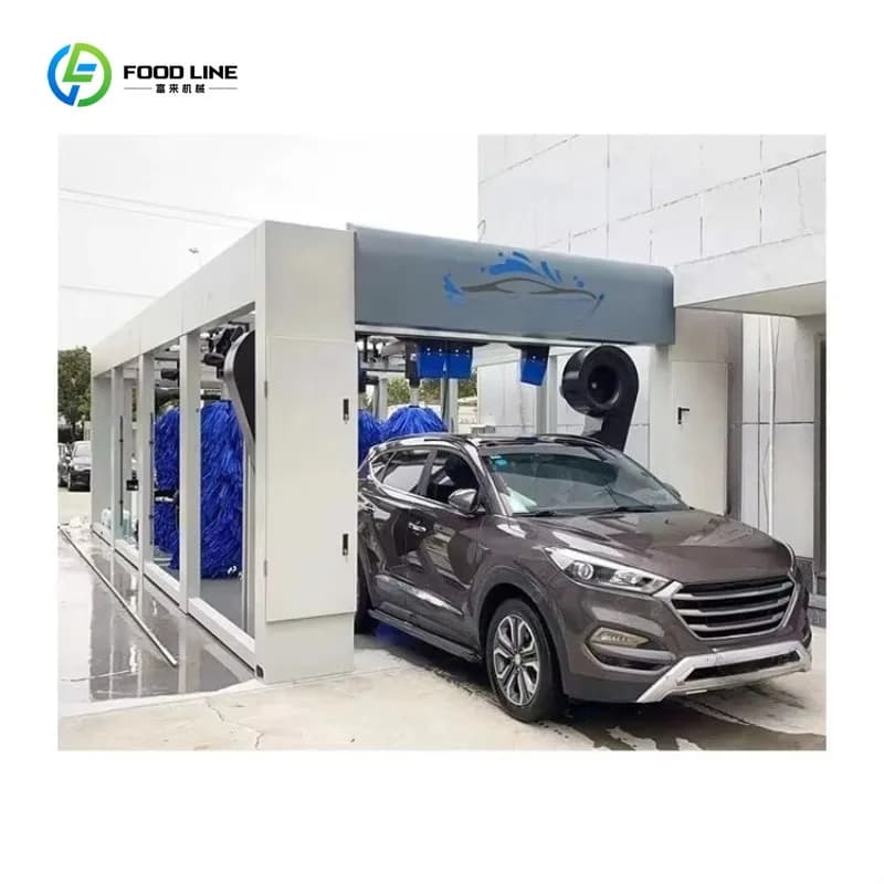 Machine de lavage de voitures entièrement automatique personnalisée avec brosses, équipement de lava