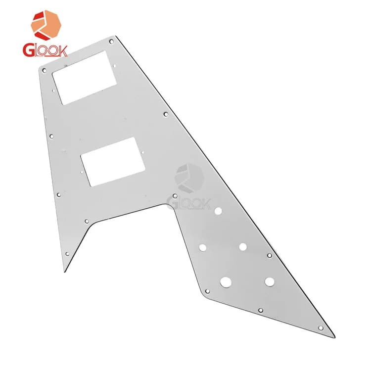 Garde de guitare électrique en queue d'aronde, panneau de protection blanc, accessoires pour instrum