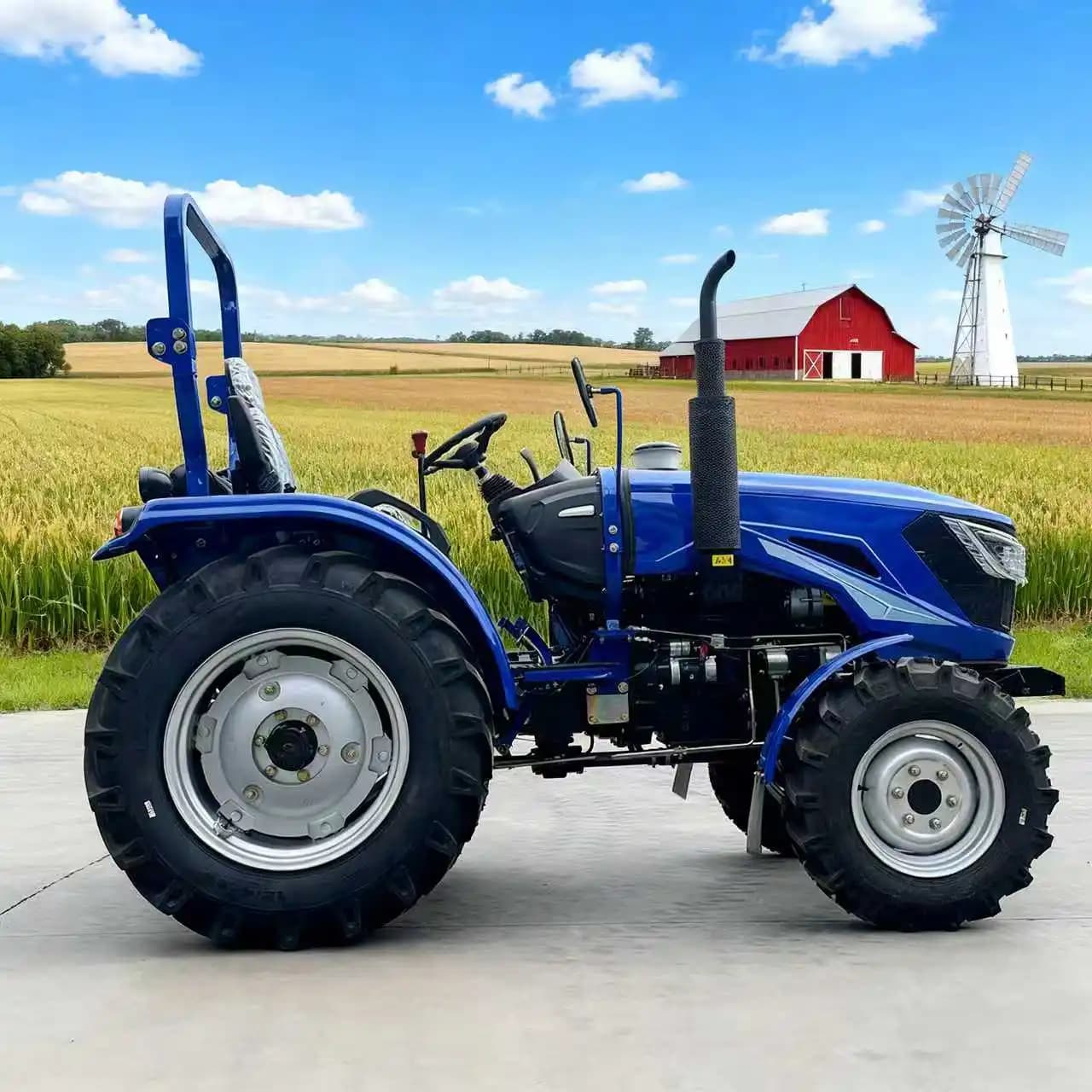 Livraison gratuite tracteur à roues Euro 5 CE EPA Agriculture 4 roues motrices tracteur Diesel tract