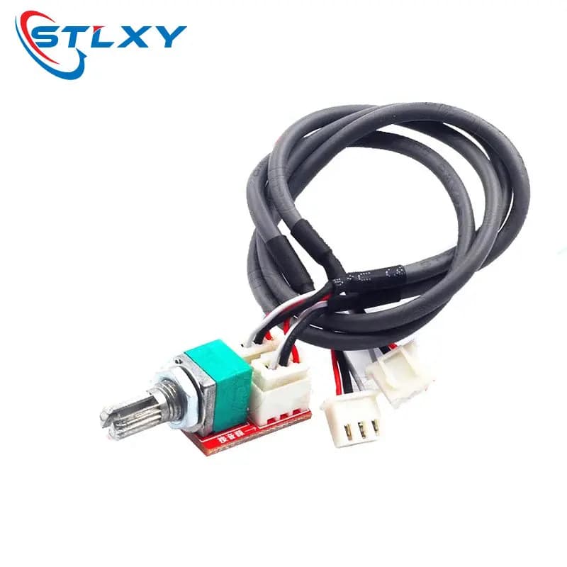 Potentiomètre de Volume duplex 50K, carte adaptateur avec fil blindé de 300mm, carte amplificateur d