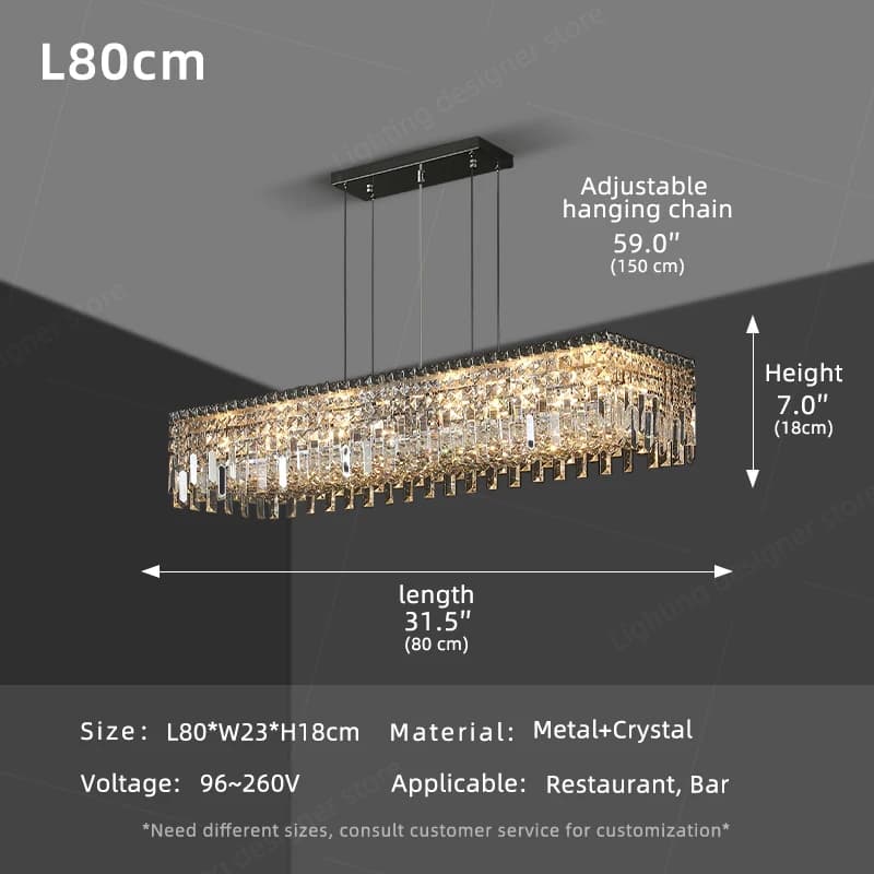 Lampe suspendue pour cuisine, au-dessus de la table, style nordique, luxe, salle à manger, lustre en