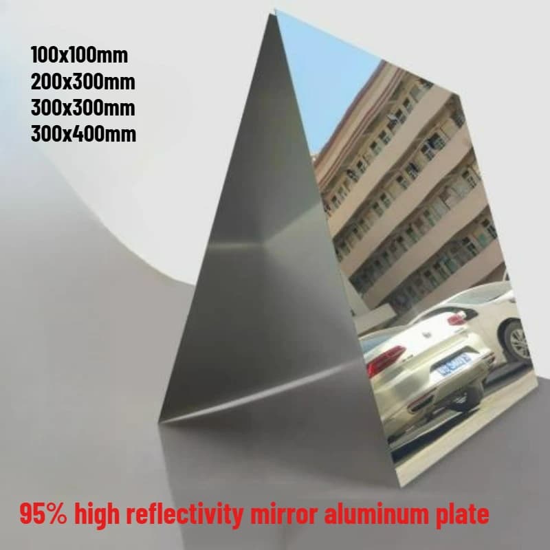 Feuille d'aluminium haute réflexion 95% Surface miroir effet miroir bricolage plaque d'aluminium épa