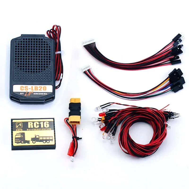 Modèle de camion RC, système analogique sonore et lumineux de Simulation pour voiture sur chenilles