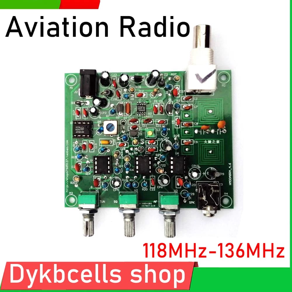Récepteur de bande d'aviation Radio AM 118-136MHz, Kits de bricolage, bande aérienne haute sensibili