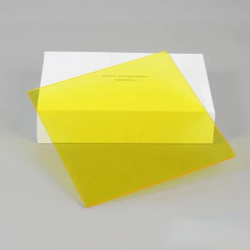 Panneau optique translucide en plastique plexiglas, feuille acrylique, noir, rouge, jaune, projets d