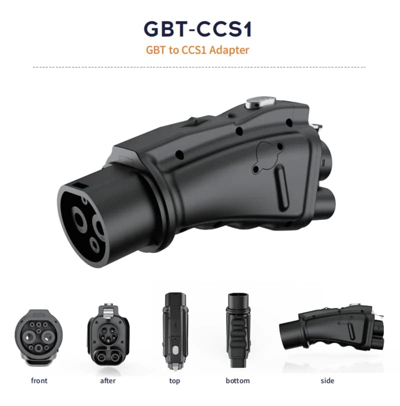 250A 1000V GBT à CCS1 adaptateur voiture véhicule électrique chargeur rapide 250KW voyage en plein a