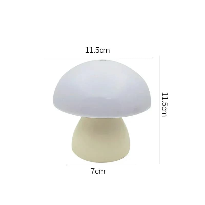 Lampe de Table LED champignon, variateur tactile, chargeur USB, veilleuse pour chambre à coucher/bur