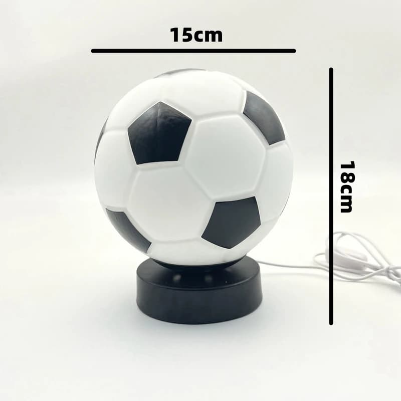 Lampe de table LED de football, cadeau créatif haut de gamme, nouvel an, enfants, fans, garçons, fil