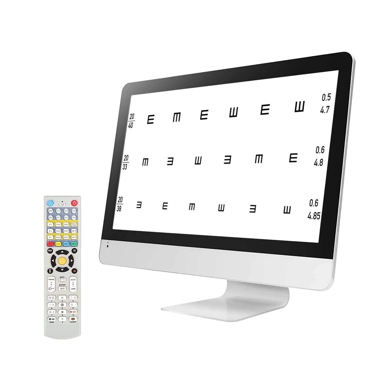 Écran LCD numérique de 21,5 pouces pour test d'acuité visuelle, moniteur de test optique, projecteur