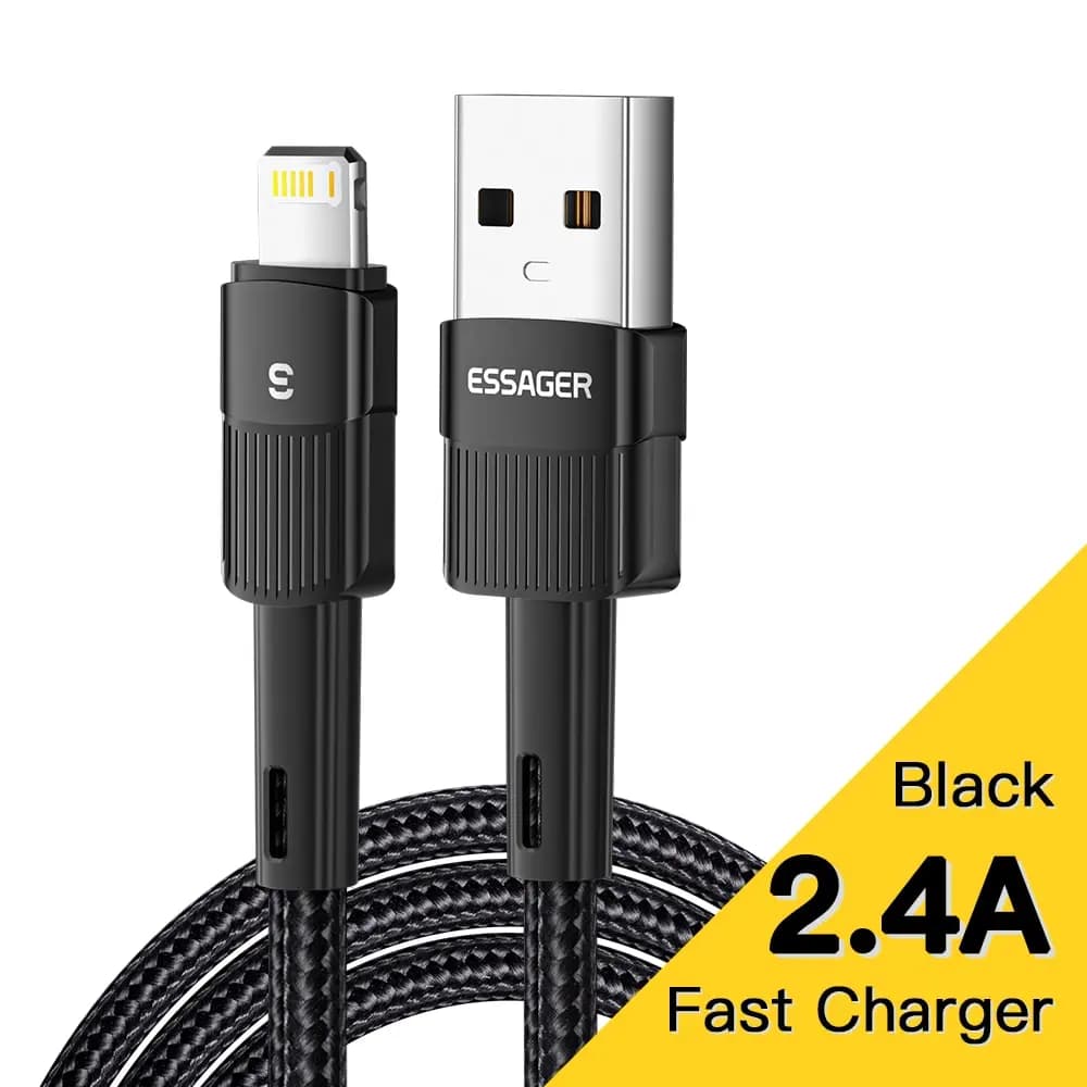 Essager-Câble USB de charge rapide pour iPhone, 11, 12, 13 Pro Max, Mini, Xs, Xr, X, SE, 8, 7, 6 Plu