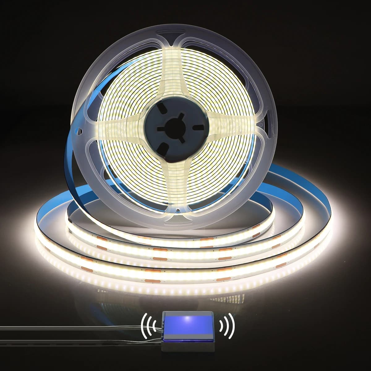 Lampe LED COB USB 5V pour miroir de salle de bain et coiffeuse, bande lumineuse LED dimmable pour mi
