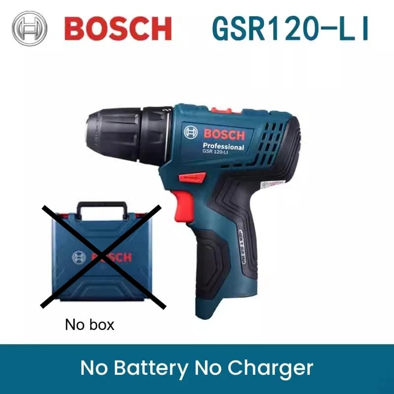 Perceuse électrique Bosch GSR120-LI 12V, tournevis sans fil professionnel, perceuse à percussion rec