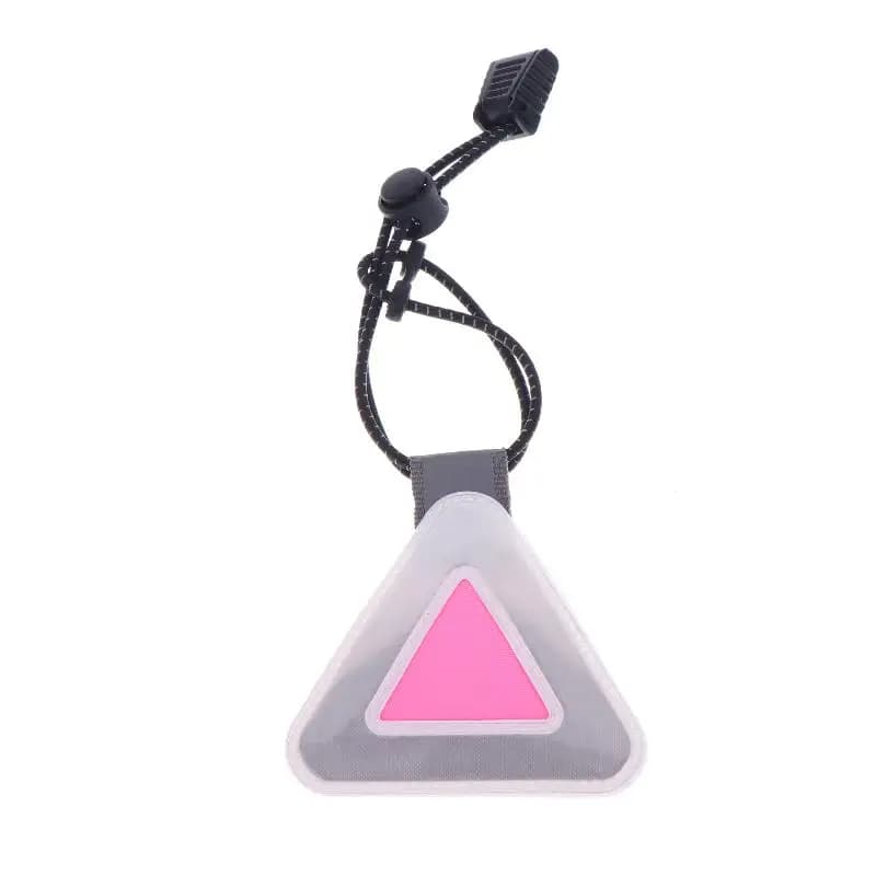 Panneaux réfléchissants triangulaires pour vélo, pendentif d'avertissement de sécurité, patch réfléc