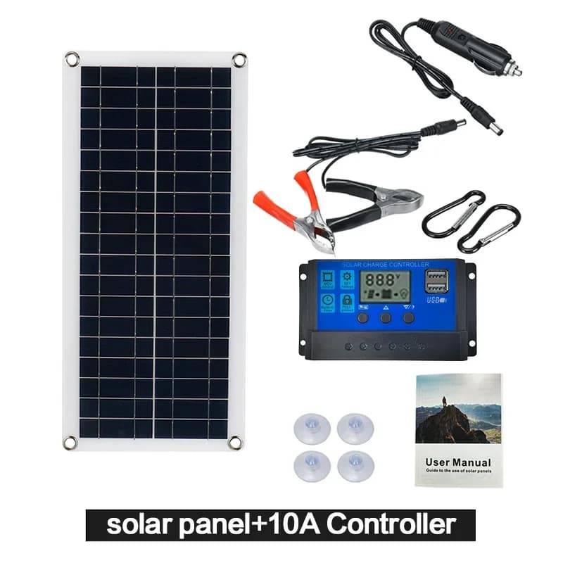 Kit de pompe à eau solaire 500W 800L/H avec panneau 100W, submersible, ultra silencieux pour bassin,