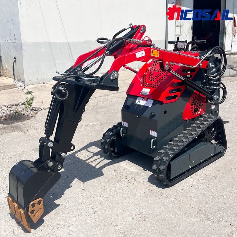 Minuterie forestière 75hp 100hp Skid Steer Track Epa Tracked Skid Steer avec Forest Mulcher