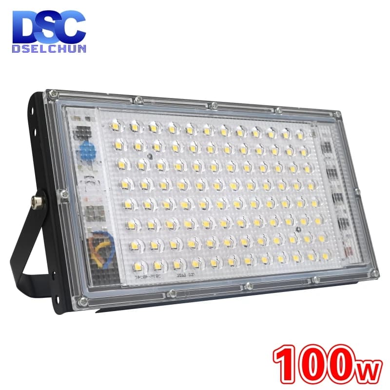 100W LED projecteur AC 220V 230V 240V projecteur extérieur projecteur IP65 LED étanche lampadaire paysage jardin lumières