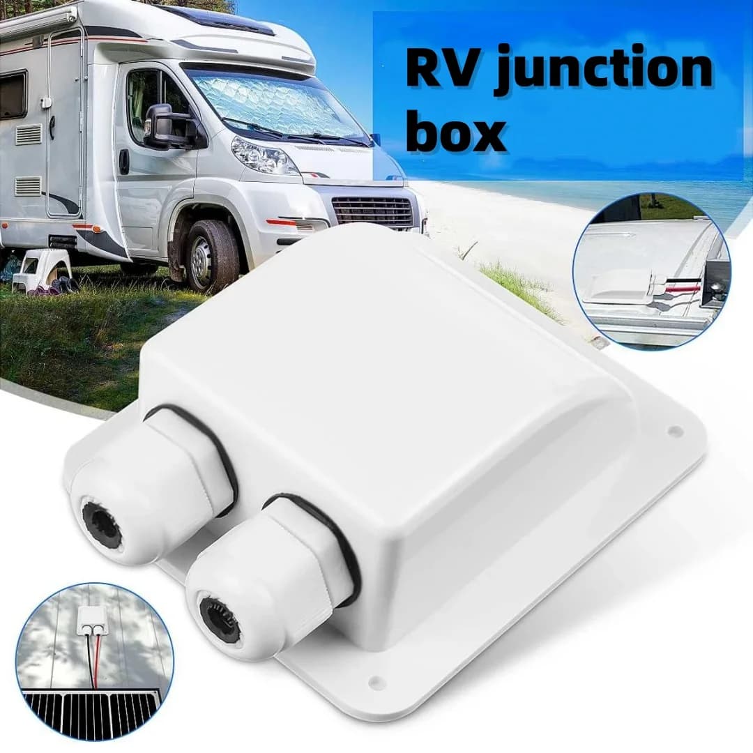 Support de panneau solaire photovoltaïque pour yacht RV, boîtier de jonction ABS étanche sans perçage, support photovoltaïque extérieur pour RV
