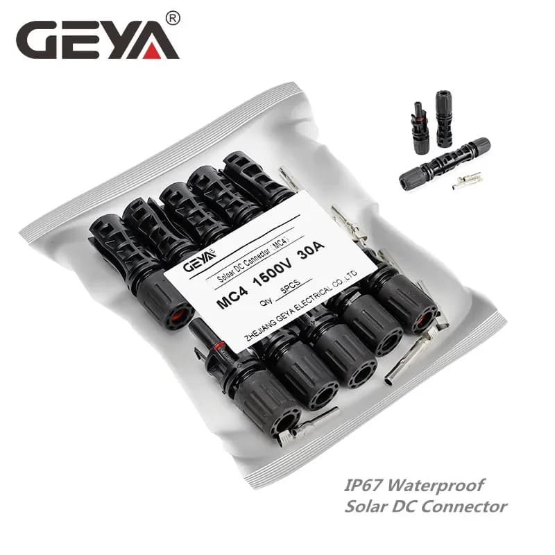 GEYA – 5 paires de connecteurs solaires mâles et femelles 30a 45a, connecteurs de branches de panneaux solaires pour câble PV 2.5/4/6 mm2 1000VDC 15000VDC