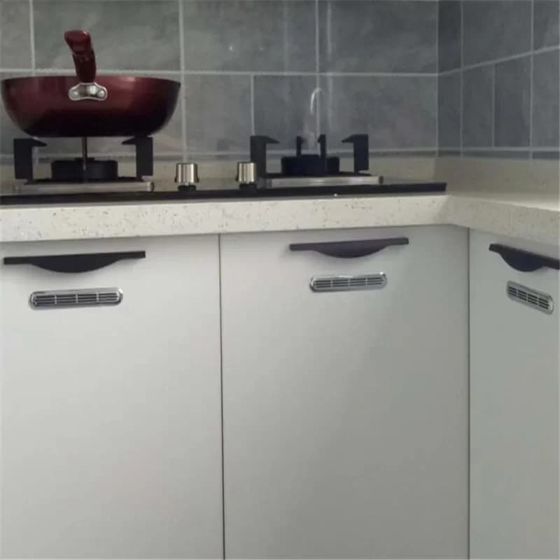 Persienne ovale en ABS pour ventilation, pour placard, armoire à chaussures, couvercle de trou de ventilation, grille de ventilateur, accessoires de quincaillerie pour meubles