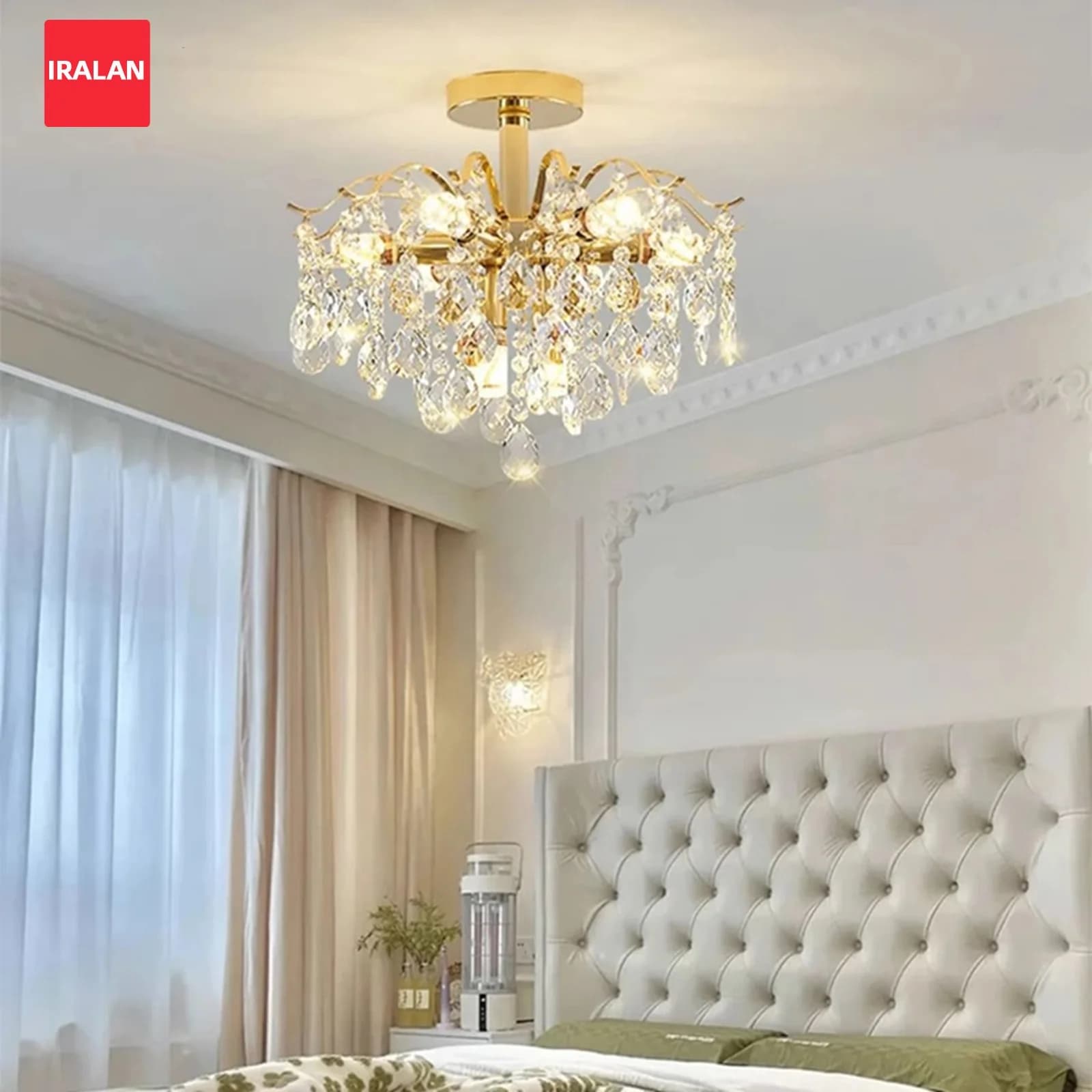 Plafonniers français luxe cristal suspension pour le salon LED Lustre intérieur décoration de la maison suspension