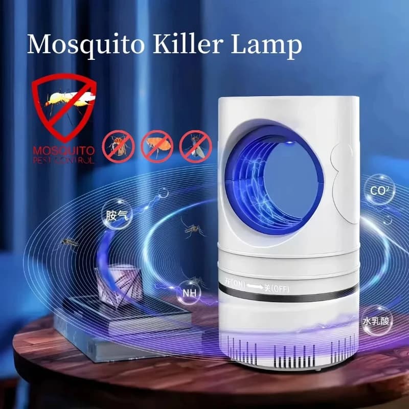 Lampe anti-moustiques LED, alimentée par USB, piège à insectes amovible, lutte antiparasitaire, Protection contre les moustiques d'été, lampe anti-UV silencieuse