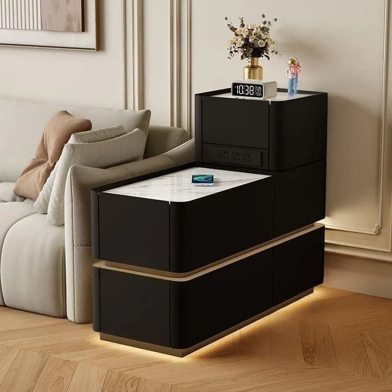 Lampe nordique Table De chevet chevet chambre article organisateur Table De chevet luxe plancher Mesita De Noche dortoir maison accessoires