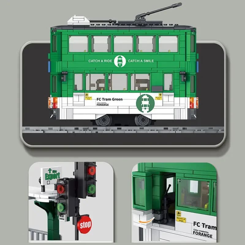 Train de métro électrique, voiture de ville, Tram de métro, batterie au Lithium Rechargeable, blocs de construction, jouets techniques pour enfants, cadeaux