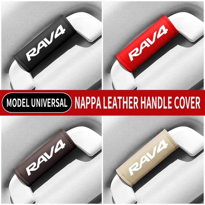 Housse de Protection en cuir pour accoudoir de toit de voiture, 1 pièce, gants de traction pour poignée de porte pour Rav4 2022 2021 2020 2019