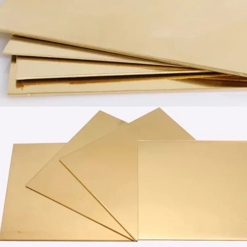 Épaisseur de feuille de laiton 0.3 0.5 0.6 0.8 1 1.2 1.5 2 2.5 3 4 5 6mm, plaque en laiton personnalisée