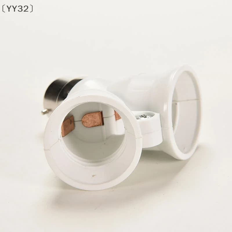、1YY32 Deel 1 pièces B22 à 2 X E27 baïonnette ampoule lampe convertisseur adaptateur séparateur vis douille