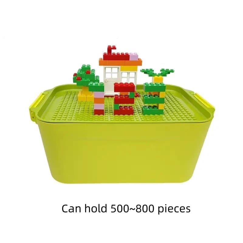 Boîte de rangement de blocs de construction compatibles Lego, jouet pour garçon et fille, briques cadeaux pour enfants (bleu)